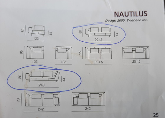 Image 1 of Leolux Nautilus Design Hoekbank