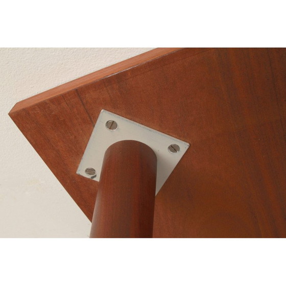 Image 1 of Vintage vierkante salontafel in teak, jaren 1960