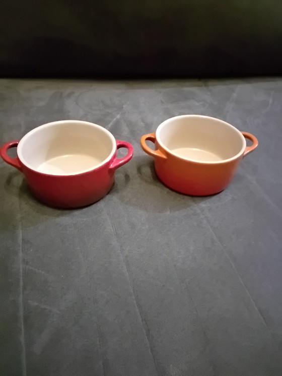 Image 1 of Twee kleine Le Creuset potten