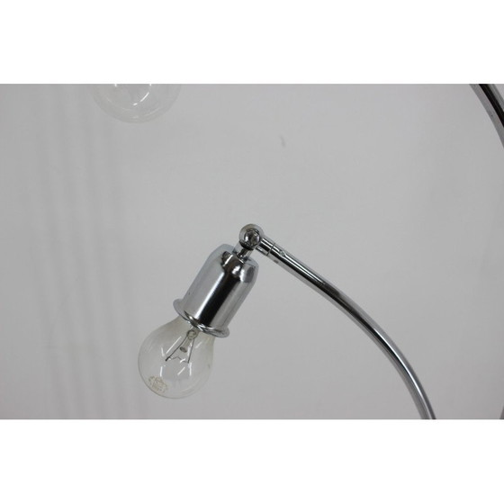 Image 1 of Vintage vloerlamp van chroom en marmer, Italië 1970