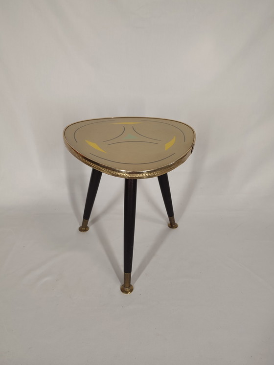 Image 1 of Mid Century Tripod plantentafel  / bijzettafel