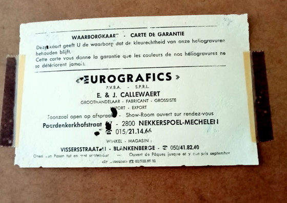 Image 1 of 3x Eurografics Callewaert metaalgravuren gracieuze dames