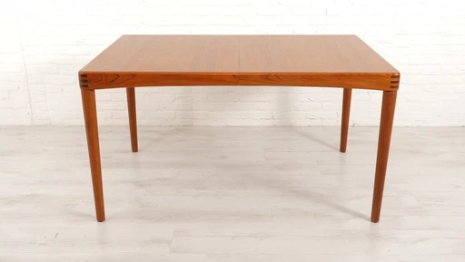 Vintage Eettafel | H.W. Klein | Bramin | Teak | Uitschuifbaar | 1960S