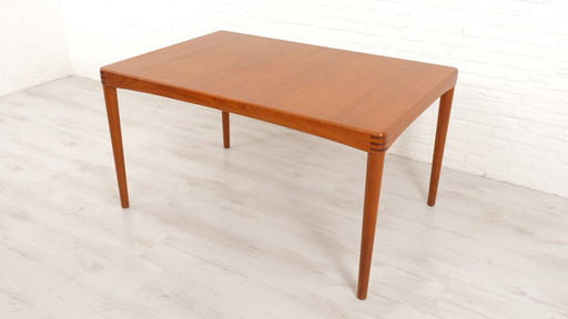 Vintage Eettafel | H.W. Klein | Bramin | Teak | Uitschuifbaar | 1960S