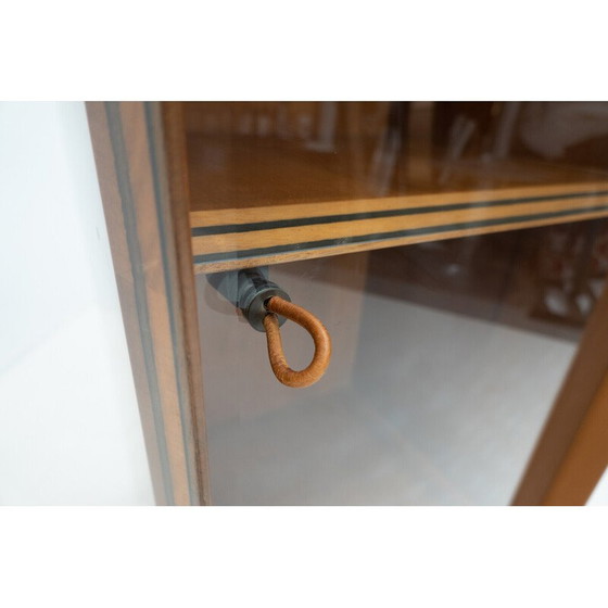 Image 1 of Vintage Artona plank in hout en leer door Afra & Tobia Scarpa voor Maxalto, 1970