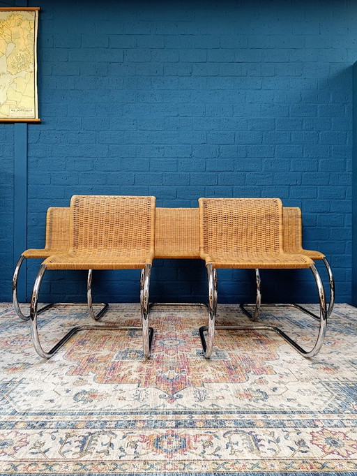 5x Vintage Mies van der Rohe MR10 Stoelen
