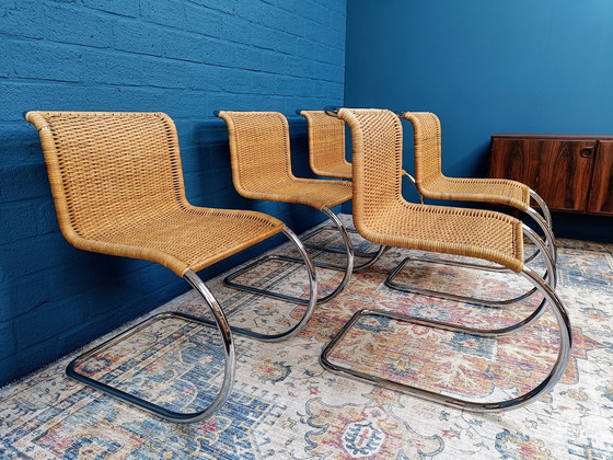 Image 1 of 5x Vintage Mies van der Rohe MR10 Stoelen