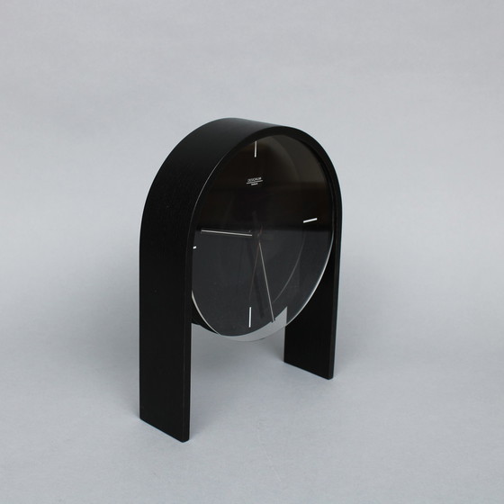 Image 1 of Paul Schudel (1951) Zwarte Pendule Sk, Voor Designum, 1982