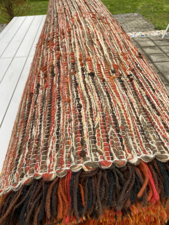 Image 1 of Vintage 2,5 meter bij 3,5 meter Rya stijl vloertapijt