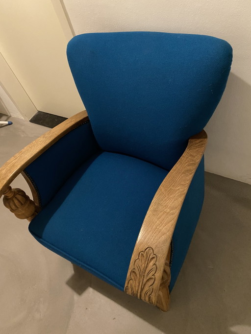 Klassieke Fauteuil Blauw