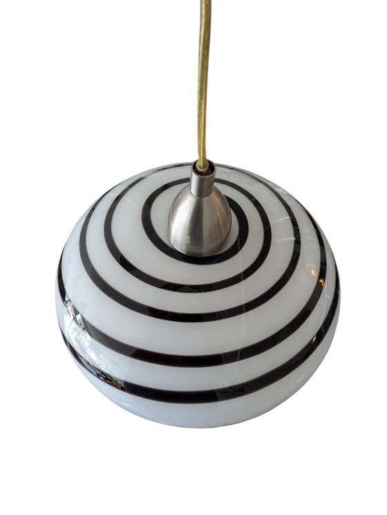 Image 1 of Retro Space Age, Zebra Swirl Hanglamp, Eglo