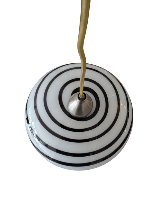 Image 1 of Retro Space Age, Zebra Swirl Hanglamp, Eglo