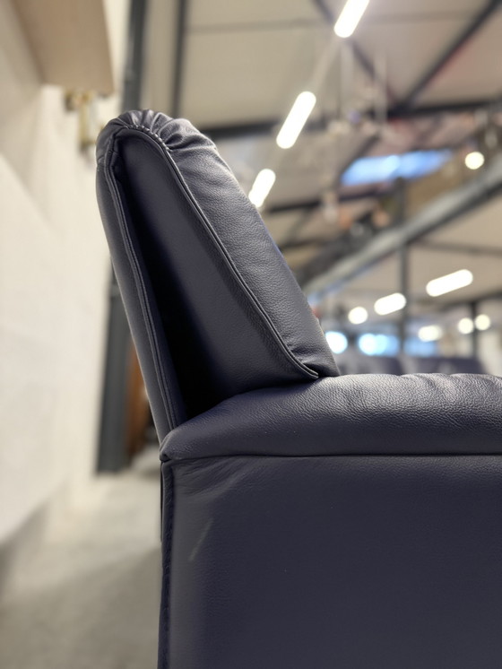 Image 1 of Leolux Bora Bèta Bank 2,5 Zits Blauw Leer