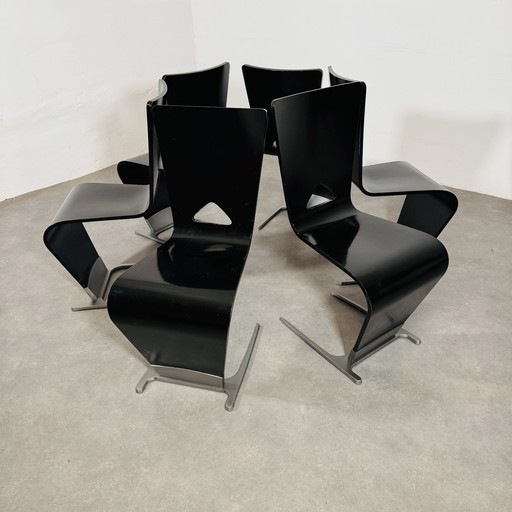 6x Dyna stoelen Sacha Lakic voor Roche Bobois