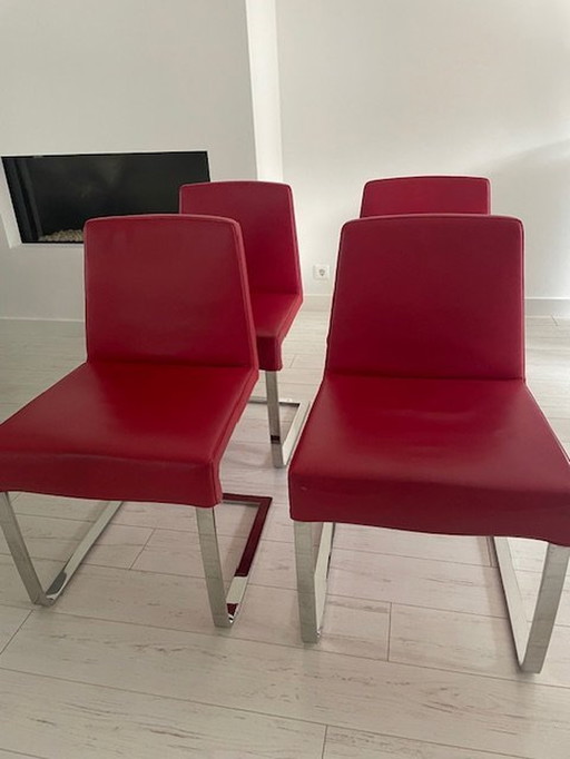 4x Hulshoff Eetkamerstoelen