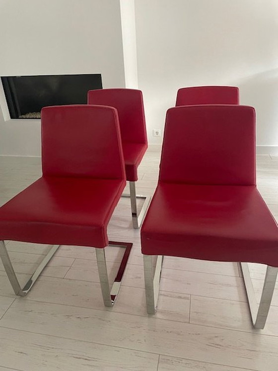 Image 1 of 4x Hulshoff Eetkamerstoelen