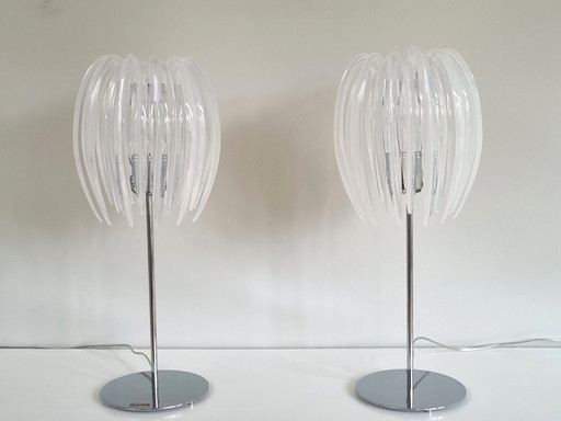 2x Kare Design Vintage Tafellampen, jaren 90