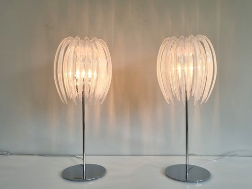 2x Kare Design Vintage Tafellampen, jaren 90