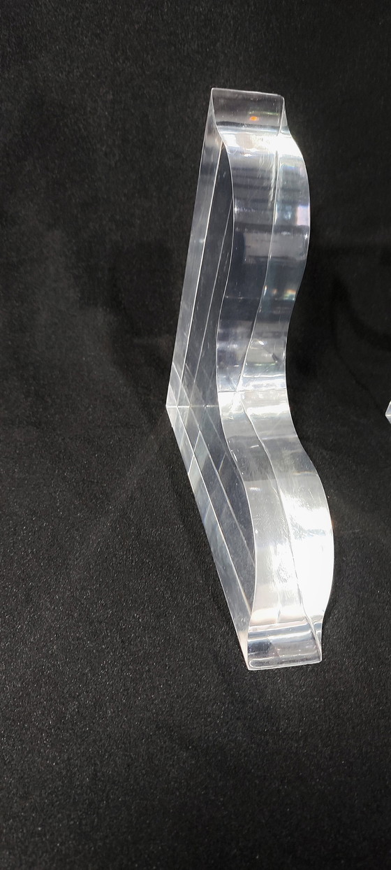 Image 1 of Methacrylaat boekensteunen. Spanje, 1990S.