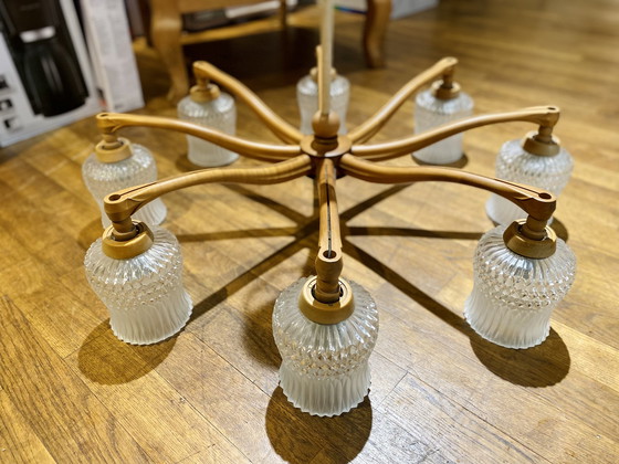 Image 1 of Vintage kroonluchter plafondlamp