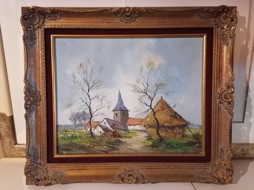 Brocante Kader Met Schilderij