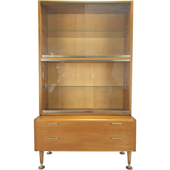 Image 1 of Vintage messing vitrine van A.A. Patijn voor Zijlstra, Nederland 1950