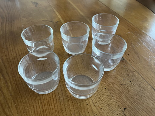 6 Iittala Facet Glaasjes