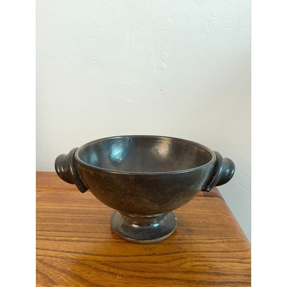 Image 1 of Paar vintage vallauris keramiek met tingerglazuur van Jean Marais, 1980