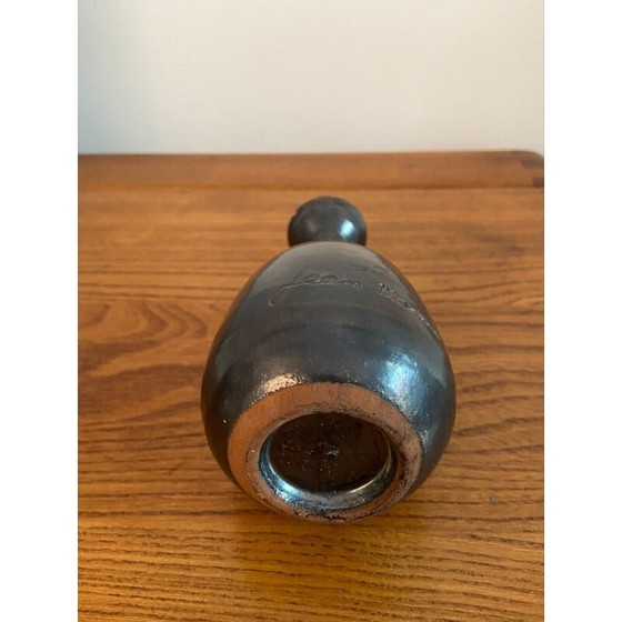 Image 1 of Paar vintage vallauris keramiek met tingerglazuur van Jean Marais, 1980