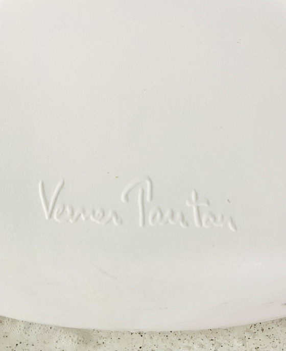 Image 1 of 2x Vitra Verner Panton Chair, Mat Wit