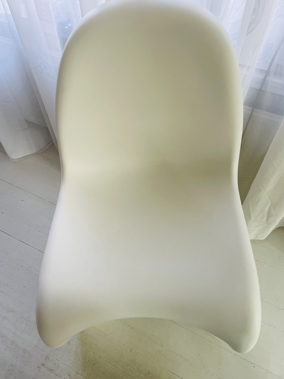 Image 1 of 2x Vitra Verner Panton Chair, Mat Wit