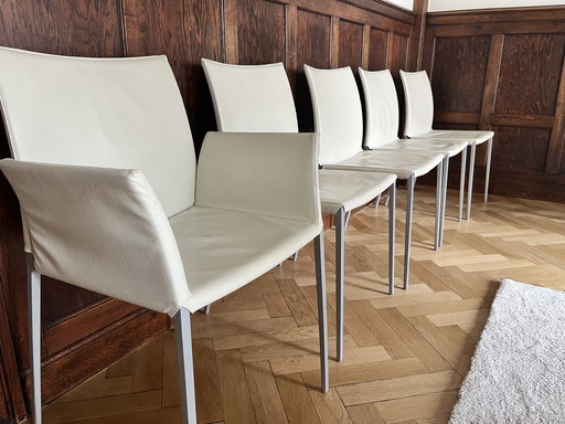 8x Zanotta Lia stoelen