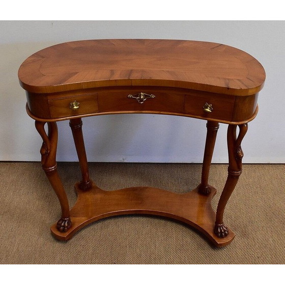 Image 1 of Vintage kersenhouten kaptafel en fauteuil, 1950