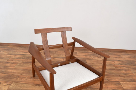 Image 1 of Mid Century Deense Teakhouten Fauteuil Fd-164 van Arne Vodder voor France & Son, 1960S.