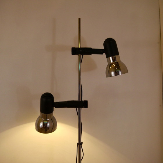 Image 1 of Vintage Vloerlamp Met Dubbele Spots