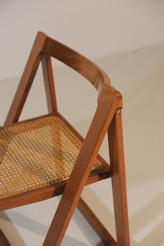 Image 1 of 4x Aldo Jacober & D'Aniello "Trieste" klapstoelen voor Bazzani, 1966, Italië