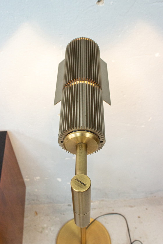 Image 1 of Swisslamps Haloprofil Frauenknecht vintage vloerlamp messing