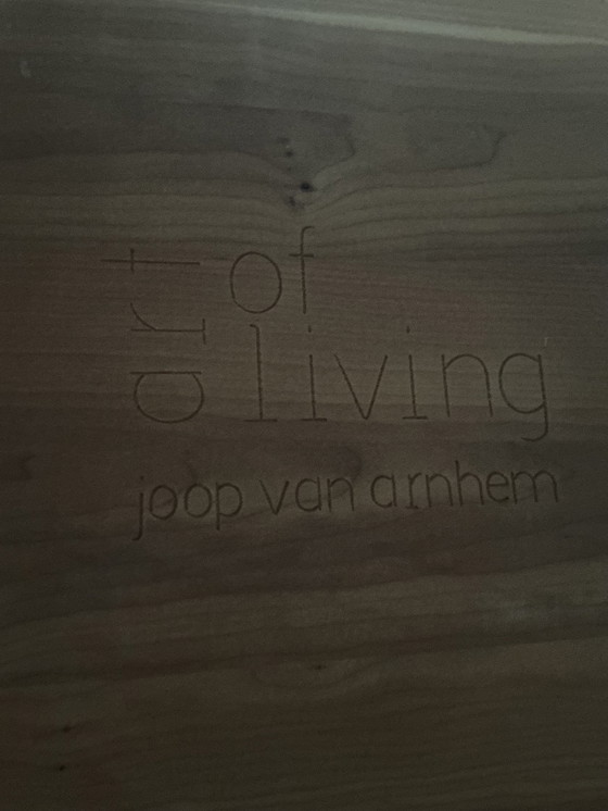 Image 1 of 6 X Design Eetkamerstoel + Joop Van Arnhem Art Of Living Kersenhouten Tafel