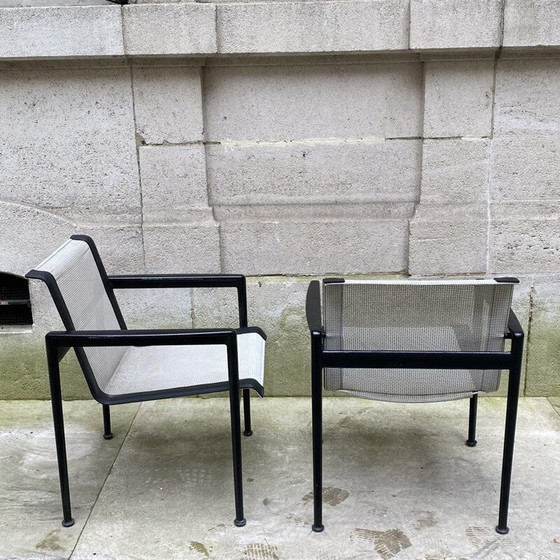 Image 1 of Paar vintage aluminium fauteuils van Richard Schultz, Italië 1966