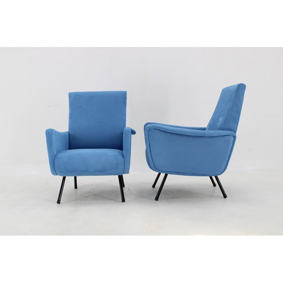 Image 1 of Paar vintage Italiaanse fauteuils, jaren 1960