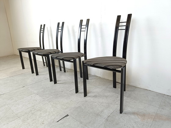 Image 1 of 4x Postmoderne eetkamerstoelen