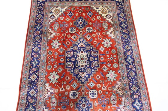 Image 1 of Origineel Perzisch tapijt Qom/Ghom Zuiver zijde 123 X 80 Cm Top staat