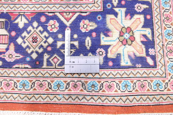 Image 1 of Origineel Perzisch tapijt Qom/Ghom Zuiver zijde 123 X 80 Cm Top staat