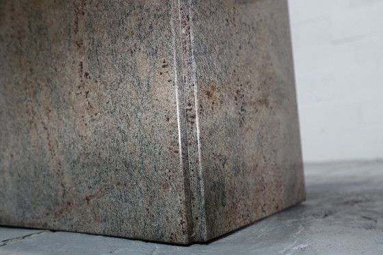 Image 1 of Minimalist Pink Granite Coffee Table, 1980'S Belgium