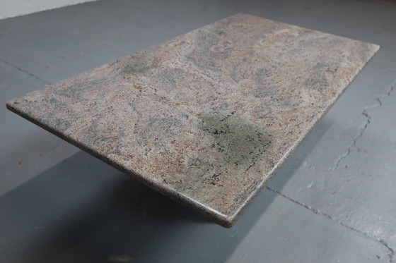 Image 1 of Minimalist Pink Granite Coffee Table, 1980'S Belgium