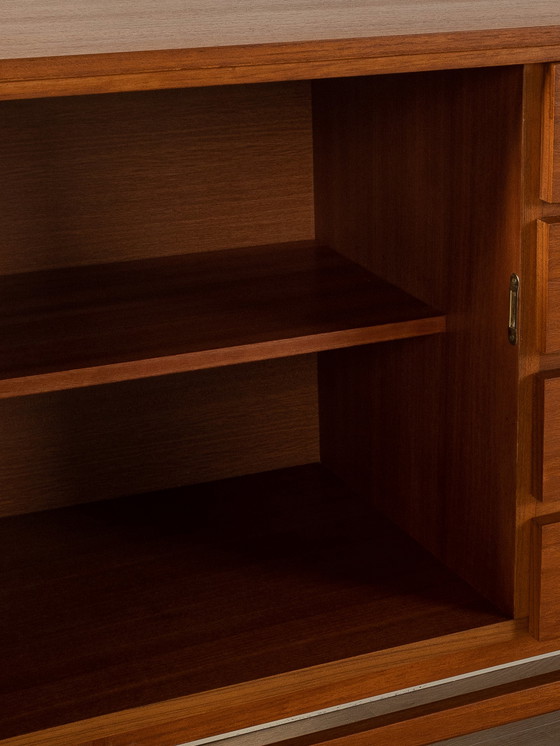 Image 1 of vintage dressoir met donkerblauw formica