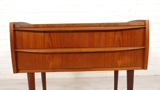 Image 1 of Vintage Deense Ladekast | Nachtkastje | Teak | 2 Lades