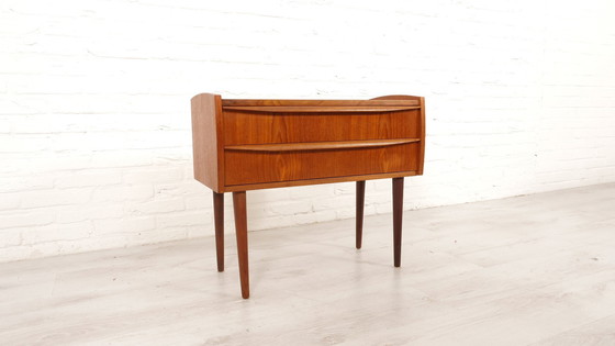 Image 1 of Vintage Deense Ladekast | Nachtkastje | Teak | 2 Lades