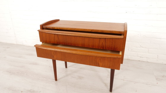 Image 1 of Vintage Deense Ladekast | Nachtkastje | Teak | 2 Lades