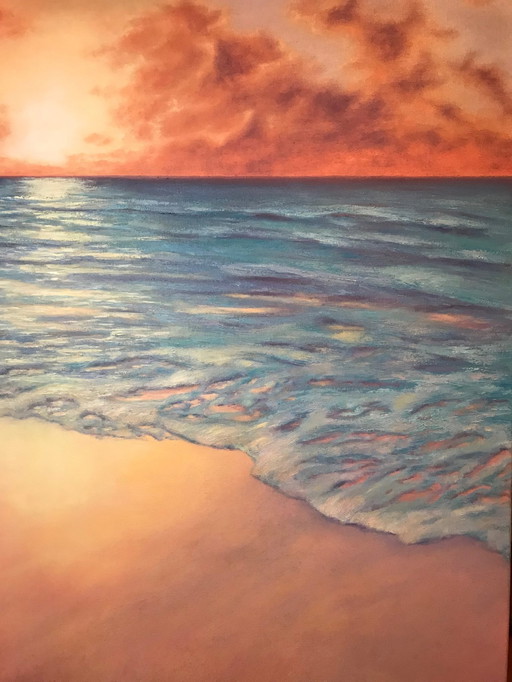 Schilderij - Irina Gauss - Sonnenuntergang